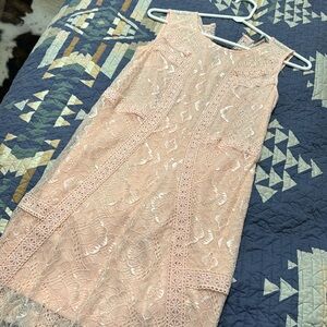 Peach Lace dress